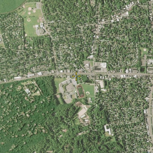 Aerial/Satellite Image of West Hills Church, NY