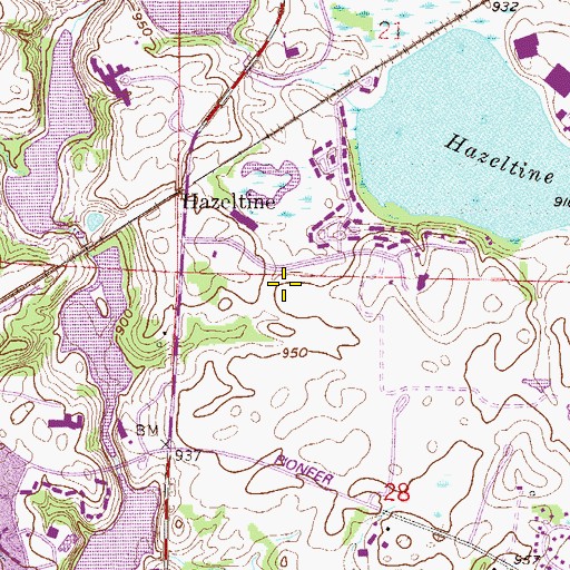 Topographic Map of Lakeview Clinic, MN