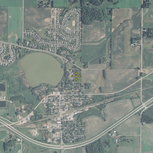 Aerial/Satellite Image of Saint Bernard Catholic School, MN