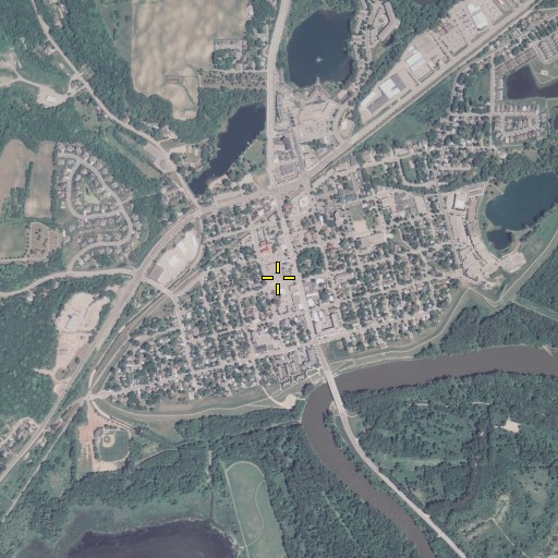Aerial/Satellite Image of Chaska City Hall, MN