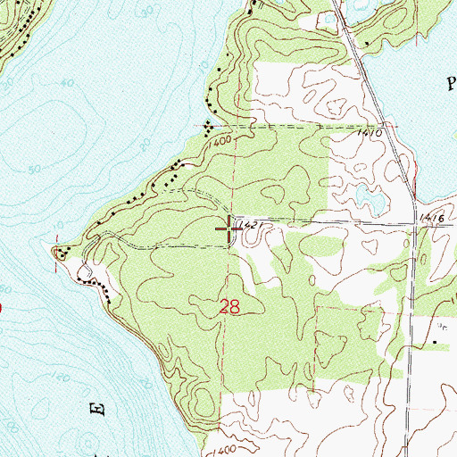 Topographic Map of Bear's Den Golf Course, MN