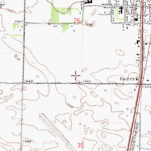 Topographic Map of Park Rapids Police Department, MN