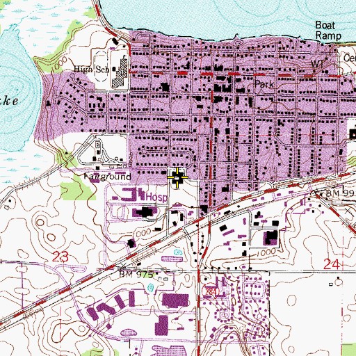 Topographic Map of Southview Elementary School, MN