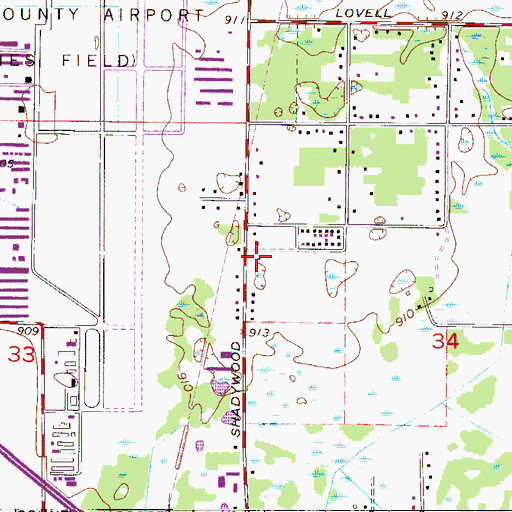 Topographic Map of Xylite Park, MN