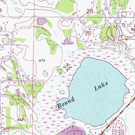 Topographic Map of Kelsey Round Lake Park, MN