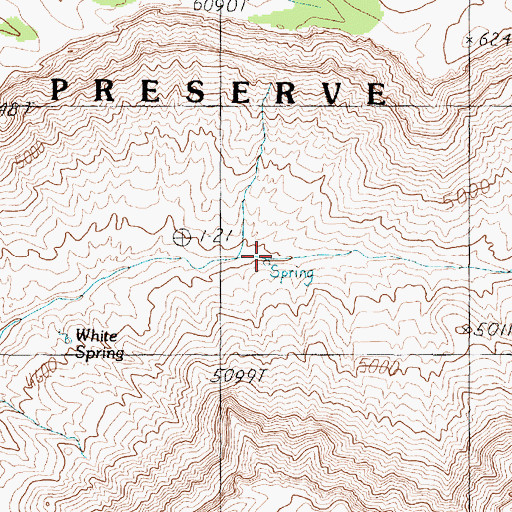 Topographic Map of Box Elder Spring, AZ