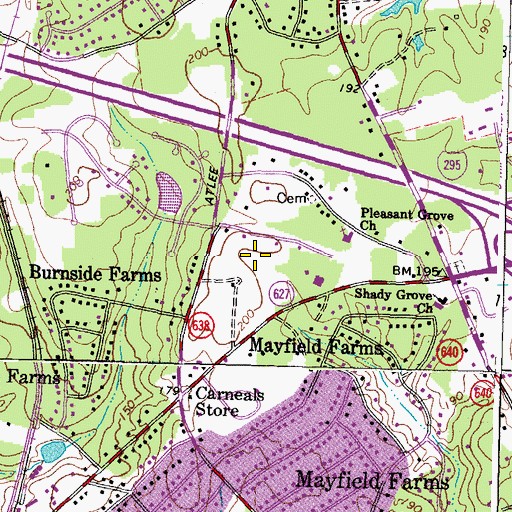 Topographic Map of Memorial Regional Medical Center, VA