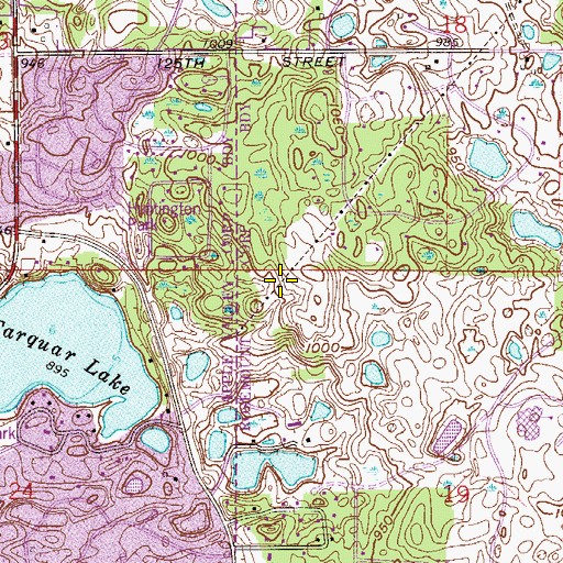 Topographic Map of Kerrow Kell Hill Park, MN