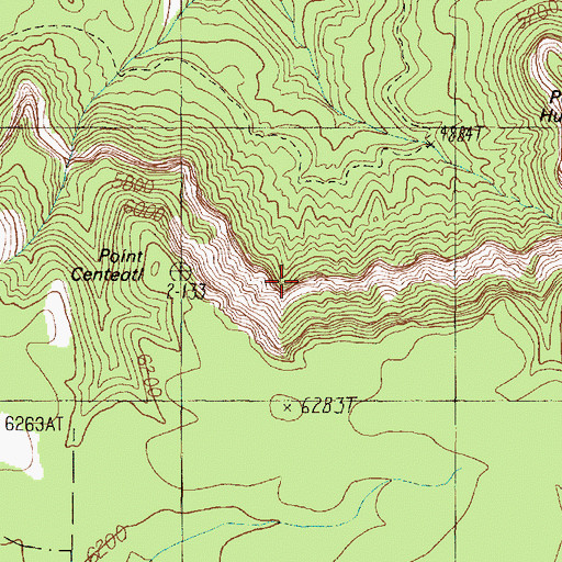 Topographic Map of Centeotl Point, AZ