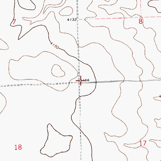 Topographic Map of Schlake Cemetery, CO