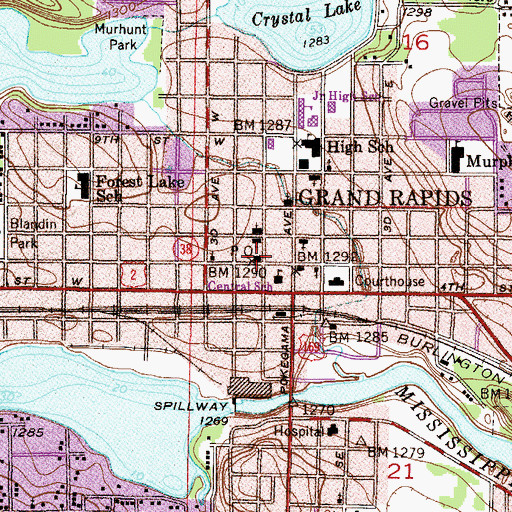 Topographic Map of Church of Jesus Christ of Latter Day Saints, MN