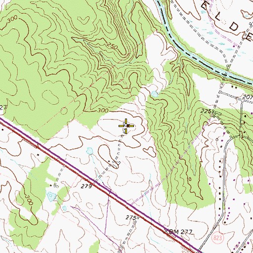 Topographic Map of Janelia Farm, VA