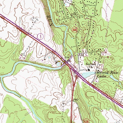 Topographic Map of Broad Run Tollhouse, VA