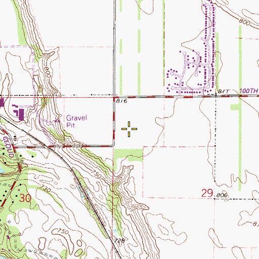 Topographic Map of Saint Croix Valley Congregation, MN