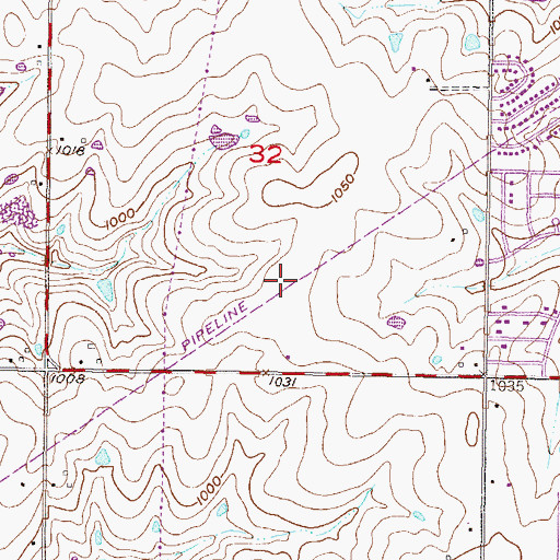 Topographic Map of Electric Park, KS