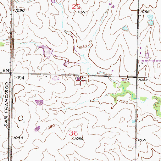 Topographic Map of Ensor Farmsite and Museum, KS