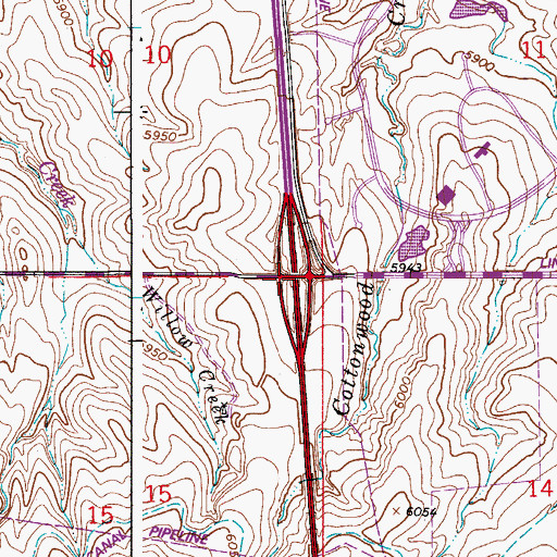 Topographic Map of Exit 193, CO