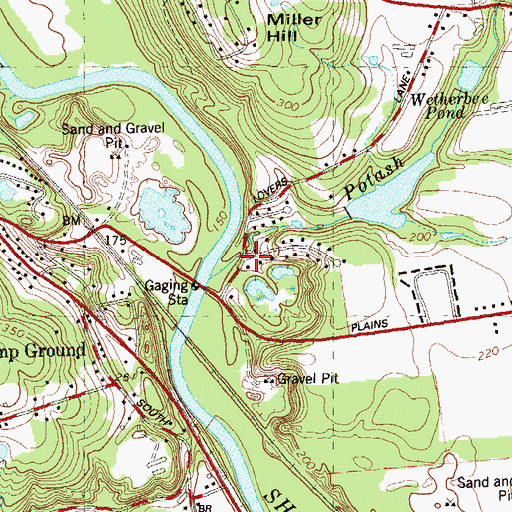 Topographic Map of Potash Brook, CT