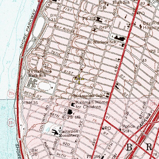Topographic Map of Horizon Christian Fellowship Church, NY