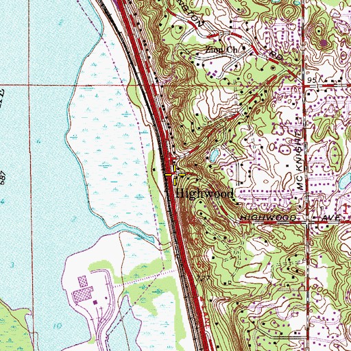 Topographic Map of Highwood Post Office (historical), MN
