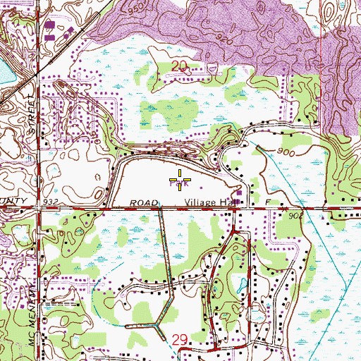 Topographic Map of Community Park, MN