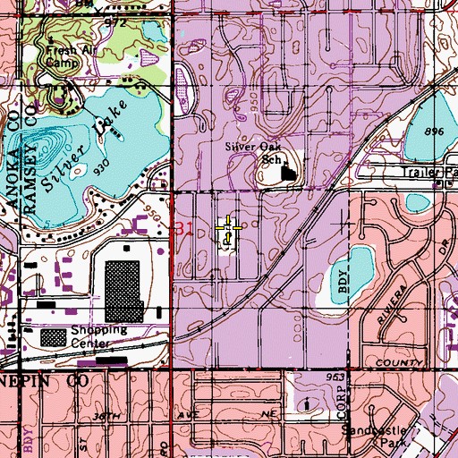 Topographic Map of Emerald Park, MN