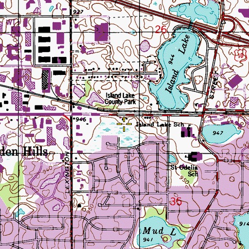 Topographic Map of Bobby Theisen Park, MN