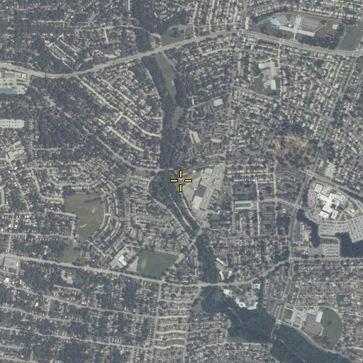 Aerial/Satellite Image of Baltimore City Fire Station 8, MD