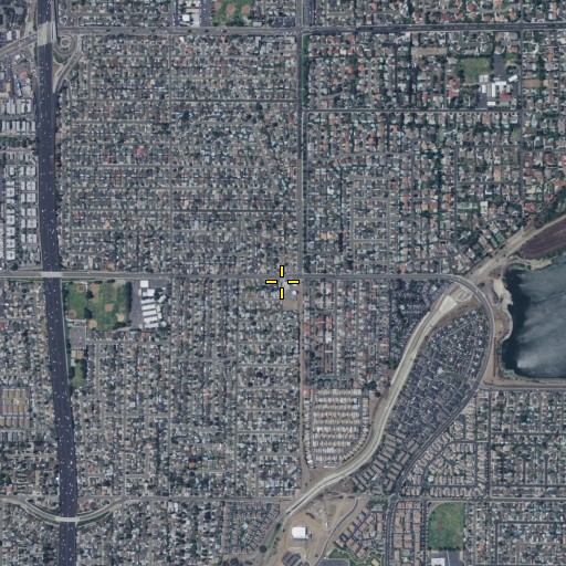 Aerial/Satellite Image of Orange Fire Department Station 2, CA
