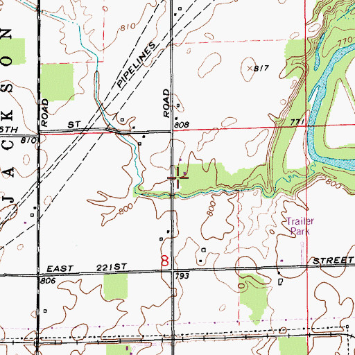 Topographic Map of School Number 10 (historical), IN