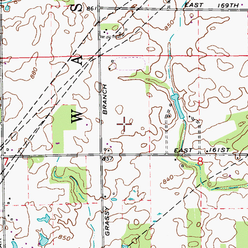 Topographic Map of Carey Ridge Elementary School, IN