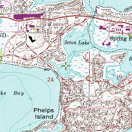 Topographic Map of Emerald Lake, MN