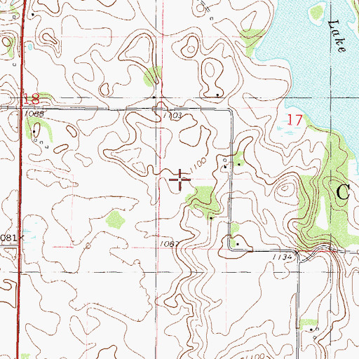 Topographic Map of Fair School Park, MN