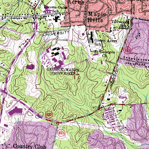Topographic Map of Science and Tech II Building, VA
