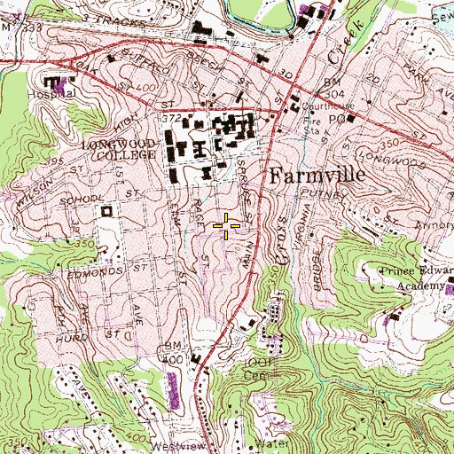 Topographic Map of Hull Education Center, VA