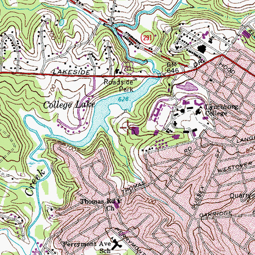 Topographic Map of Fox Field, VA