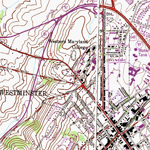 Topographic Map of Geiman House, MD