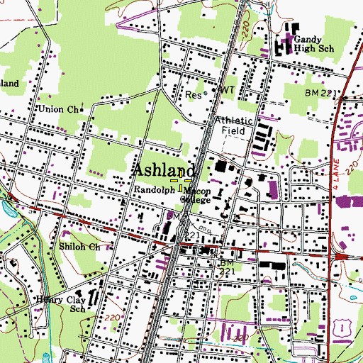 Topographic Map of Rhodeen House, VA