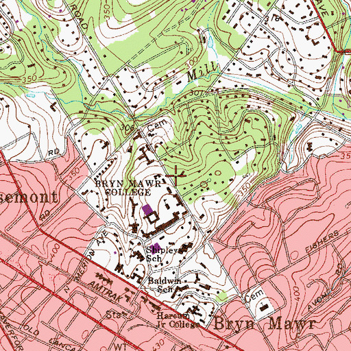 Topographic Map of Russian Center, PA