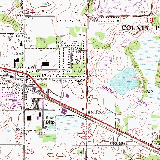 Topographic Map of Seventh Day Adventist Church, MN