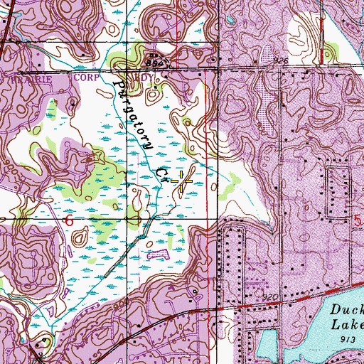 Topographic Map of Edenbrook Conservation Area, MN