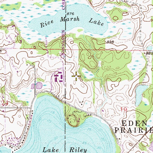 Topographic Map of Bearpath Golf and Country Club, MN