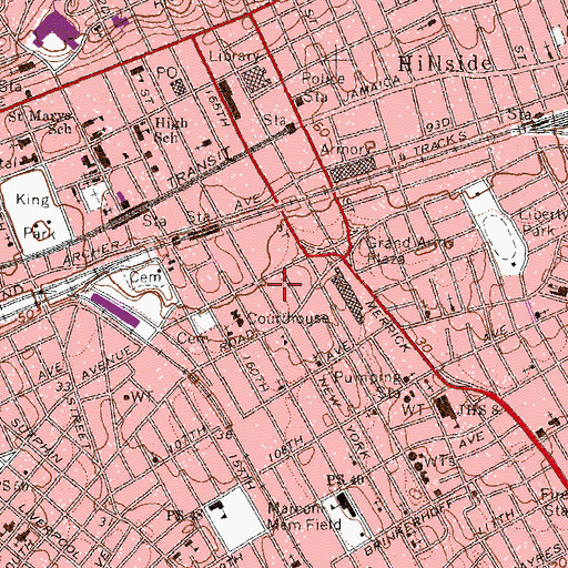 Topographic Map of Methodist Cemetery, NY