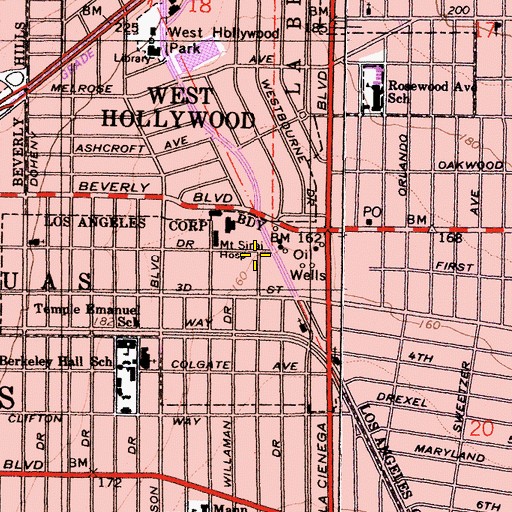 Topographic Map of Harvey S Morse Conference Center, CA