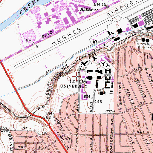 Topographic Map of West Hall, CA