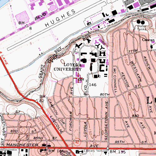 Topographic Map of Hannon Field, CA