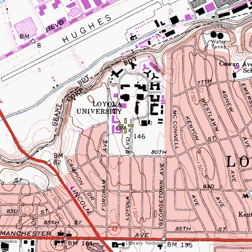 Topographic Map of Hannon Field, CA