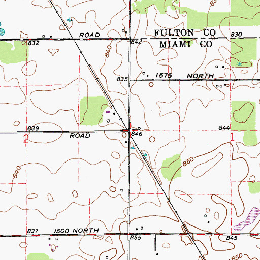 Topographic Map of Wagoner (historical), IN