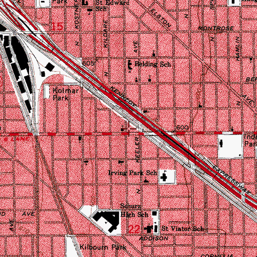 Topographic Map of Chicago Engine Company 69, IL