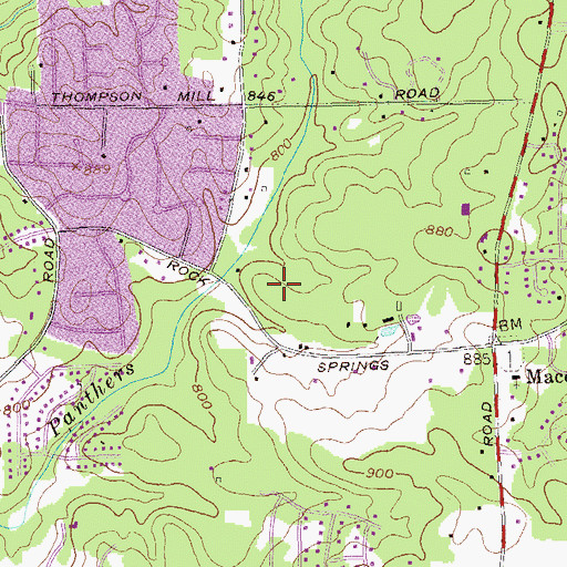Topographic Map of Edward L. Bouie Senior Traditional Theme School, GA